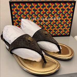 NIB Kurt Geiger slingback flat sandals 8.